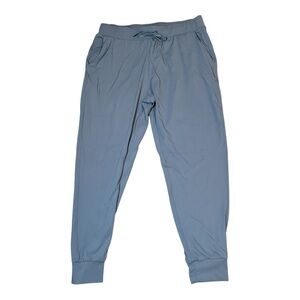 Iron Blue Elastic Drawstring waste Joggers Large
